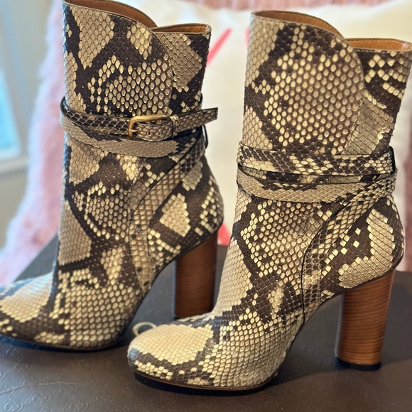 GUCCI Python Snakeskin Roccia Pitone Boots - Picture 1 of 6